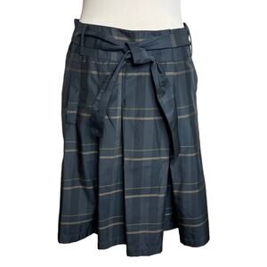 Weekend Max Mara plaid tie waist skirt Sz 10